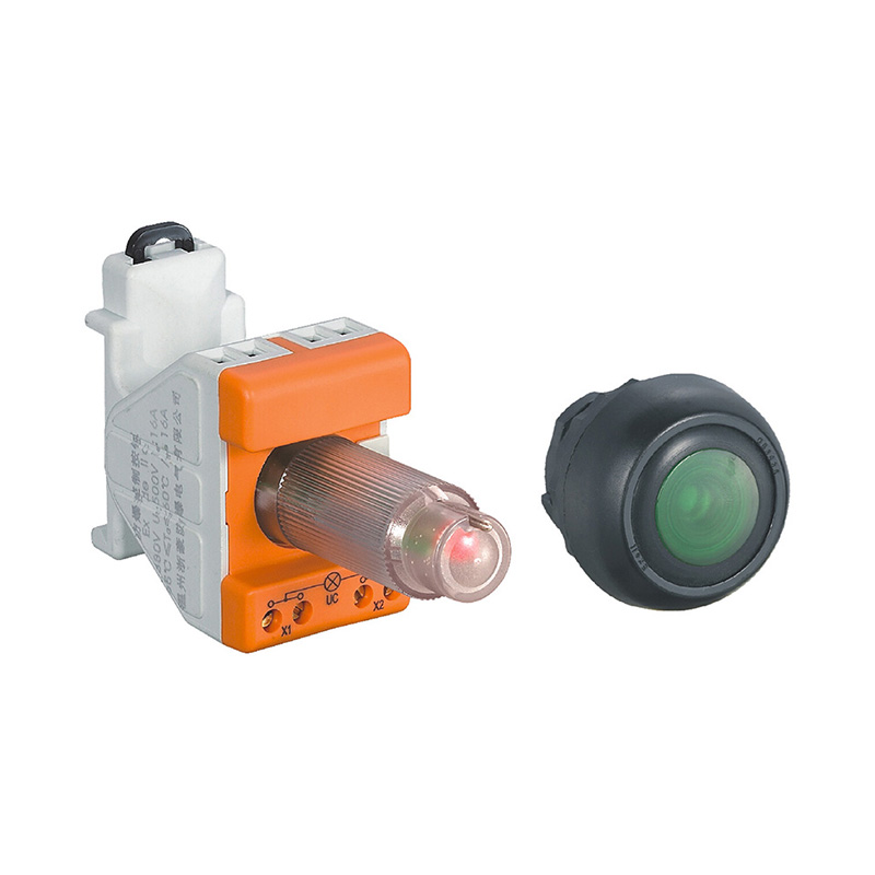 A-type board front rail type increased safety explosion-proof button with light