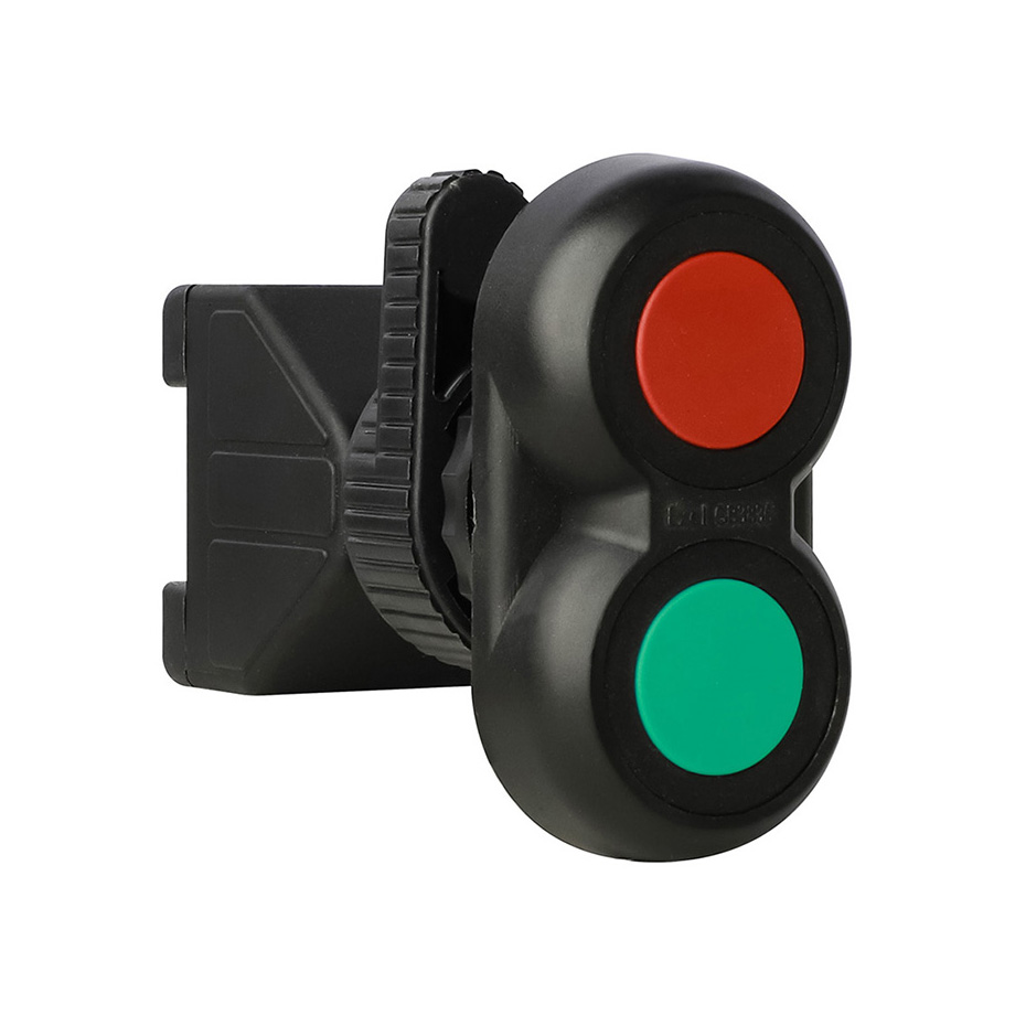 D-type board rear type increased safety explosion-proof dual position key button